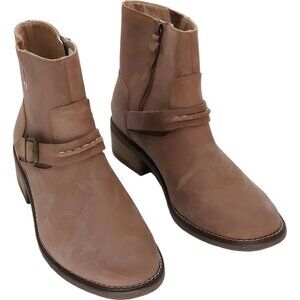 Sperry Top-Sider Seaport Storm Leather Bootie Tan Ankle Boots Women US 9M